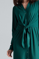 Sukienka koszulowa szmizjerka z wiązaniem w pasie