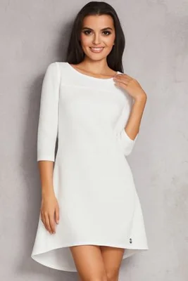 Elegancka asymetryczna rozkloszowana sukienka