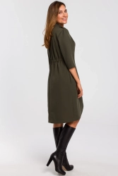 Sukienka marynarka elegancka żakietowa asymetryczna zielona
