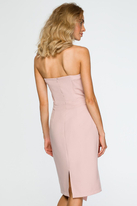 Sukienka wieczorowa ołówkowa z gorsetem asymetryczna czarna