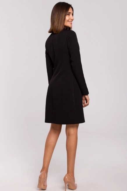 Elegancka sukienka marynarka biznesowa do pracy czarna