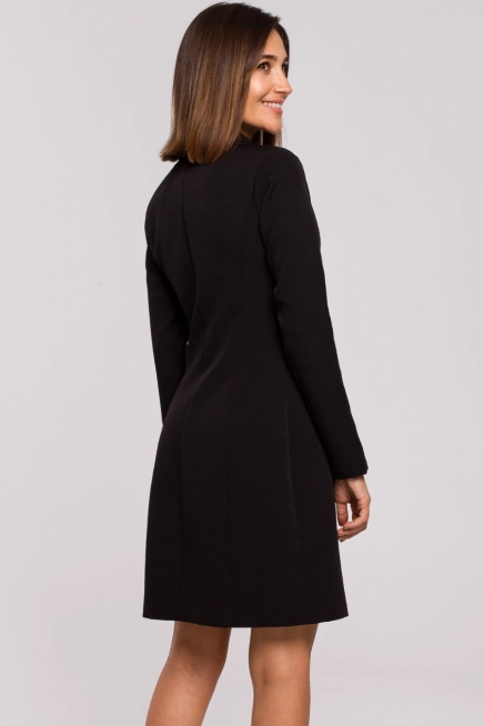 Elegancka sukienka marynarka biznesowa do pracy czarna