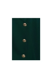 Elegancka sukienka żakietowa z dekoltem V i guzikami zielona