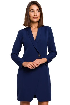 Elegancka sukienka marynarka biznesowa do pracy granatowa