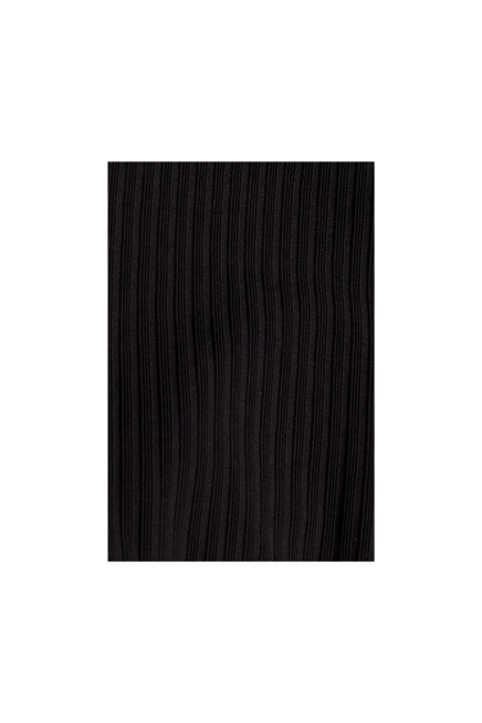 Sukienka dzianinowa midi z golfem dopasowana czarna tuba 