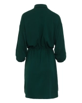 Zwiewna koszulowa sukienka z wiązaniem w talii