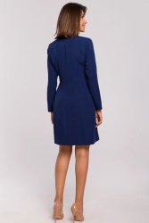 Elegancka sukienka marynarka biznesowa do pracy granatowa