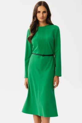 Elegancka sukienka w stylu retro zielona
