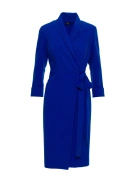 Elegancka sukienka ołówkowa kopertowa z wiązaniem chabrowa