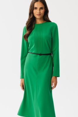 Elegancka sukienka w stylu retro zielona