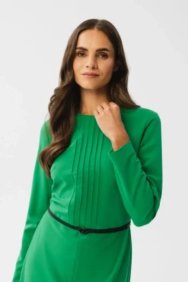 Elegancka sukienka w stylu retro zielona