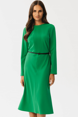 Elegancka sukienka w stylu retro zielona