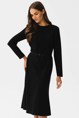 Elegancka sukienka w stylu retro czarna